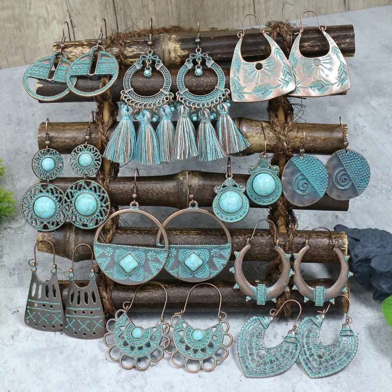 Turquoise Desert Relics Earrings Series