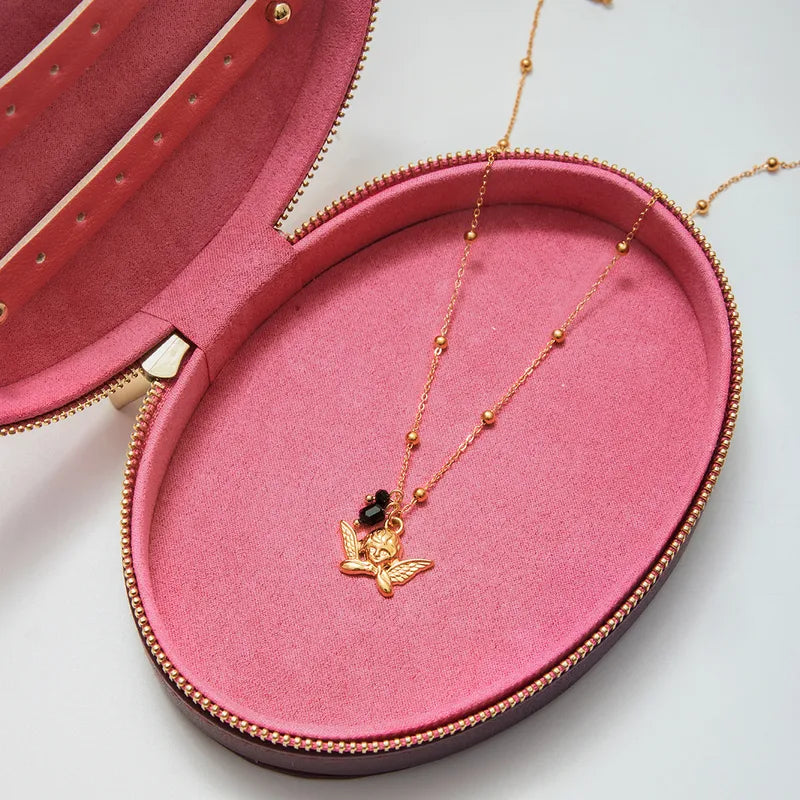 Gold Plated Chain With Angel Pendent