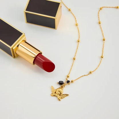 Gold Plated Chain With Angel Pendent