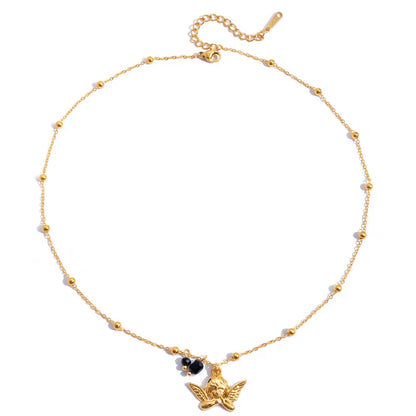 Gold Plated Chain With Angel Pendent