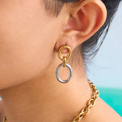 Dainty Daily Wear Metal Hoop Earrings