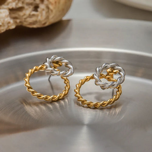 Daily wear Twisted Ring Earrings