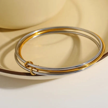 Three Rings Linked Bracelet