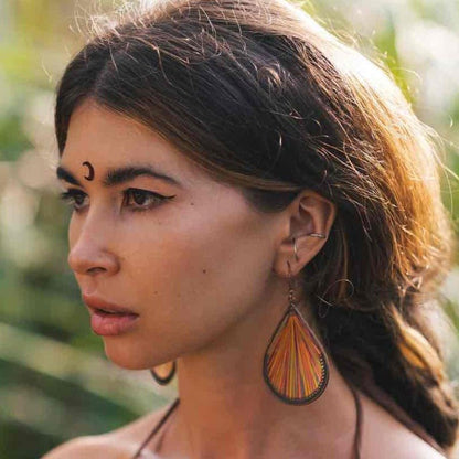 Image of an earring - Premium Handworked | Thread Drop Earrings by Zuzus Trove
