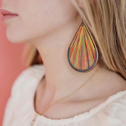Image of an earring - Premium Handworked | Thread Drop Earrings by Zuzus Trove